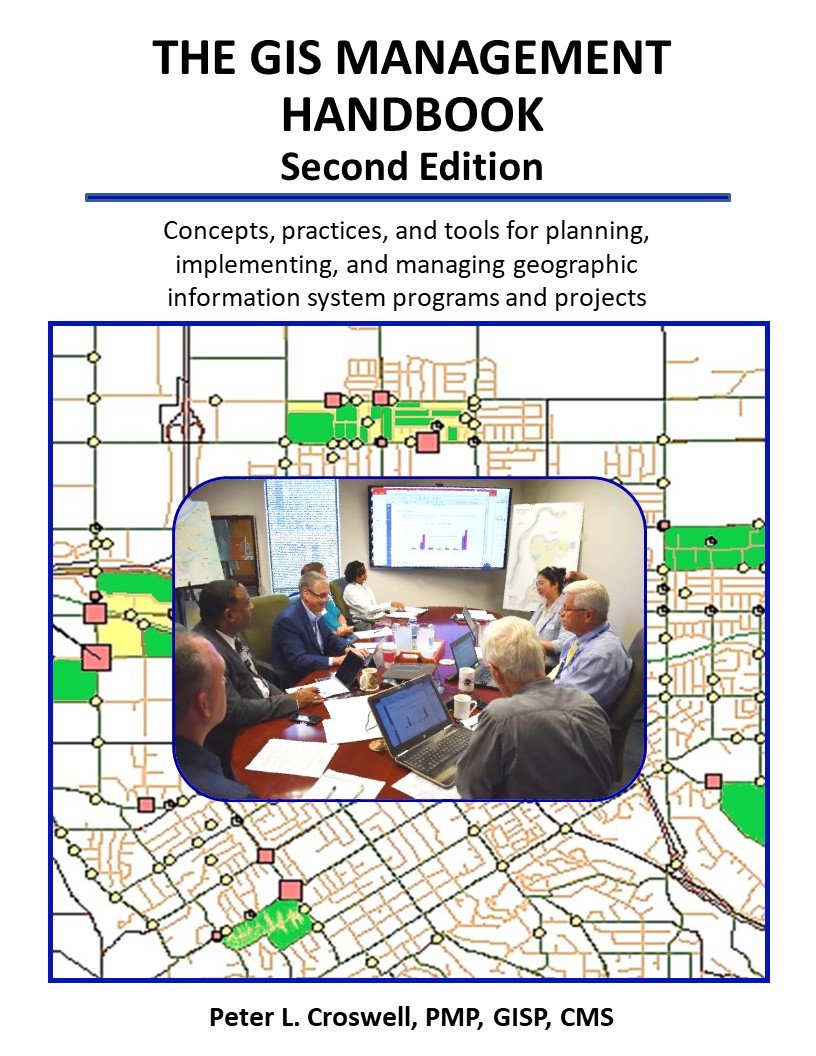 URISA's tweet photo. Consider this professional development resource for your #GIS team: The #GISManagement Handbook by Pete Croswell https://t.co/USskoXm2Ua #GISP @GISCI_GISP @leagueofcities @NARCregions @NACoTweets @gisday https://t.co/3PwHGd0lCY