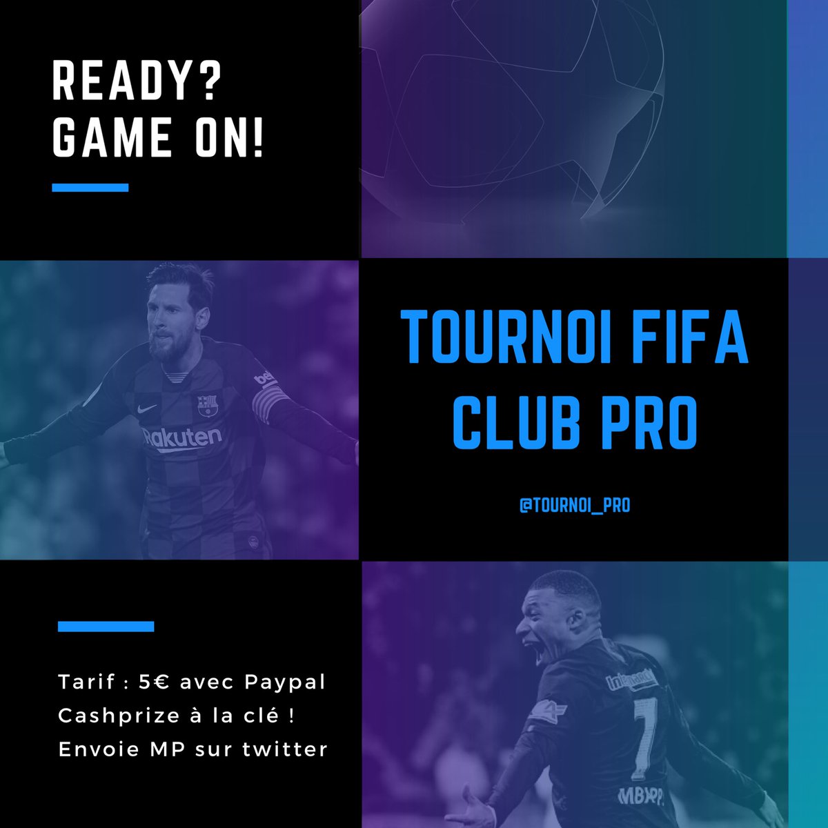 Salut les players,
Chaud pour un tournoi ? 
Inscrivez vous à celui de samedi 💪🏼🎮