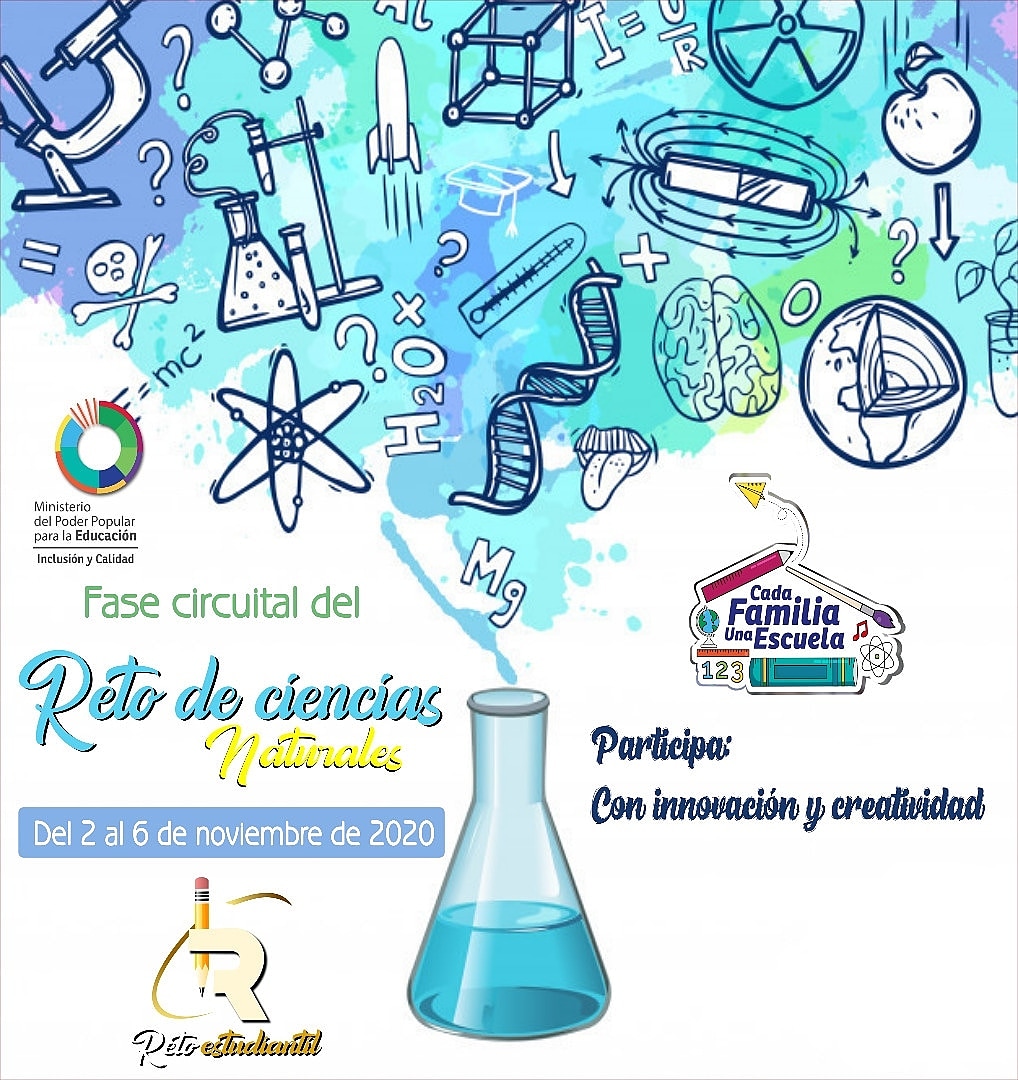 ¡Participa! Del 2 al 6 de noviembre en el #RetoDeCienciasNaturales en su fase circuital. Presenta tus proyectos con innovación y creatividad. #ZuliaMiaVanguardiaEducativa #CadaFamiliaUnaEscuela @mppeducacion @aristobuloisturiz @omarprietogob