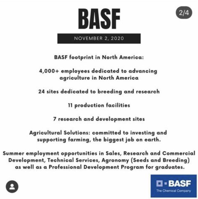 JDGaultier's tweet photo. Are you or do you know a  #UniversityofManitoba student looking for a summer job in 2021? Join representatives from the MB @BASFAgSolutions team on Nov 2 to learn more! Kindly hosted by the Agribusiness Students’ Association @Absa_UofM 

@UM_FASO @UofMSchoolofAg https://t.co/R2zgHF1pOG