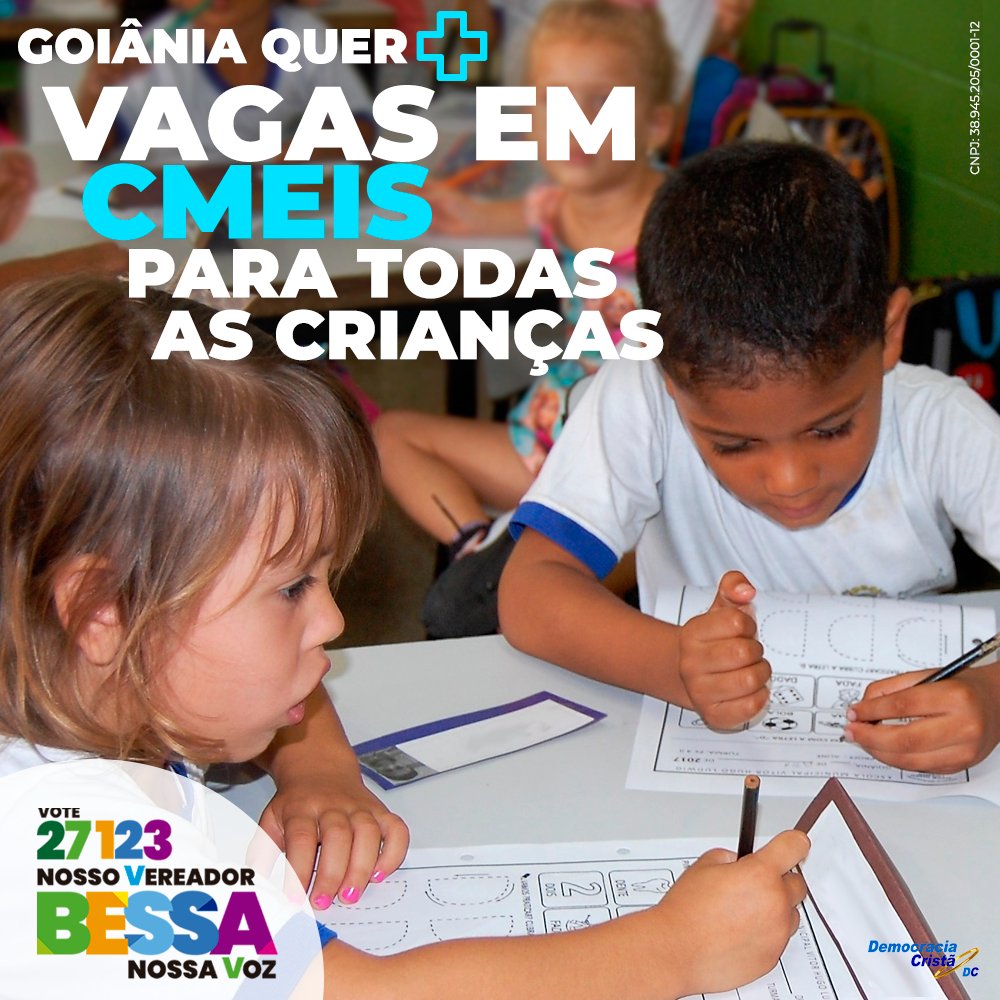webessa's tweet photo. Cobraremos um mecanismo digital da Secretaria Municipal de Educação para que seja possível rastrear toda e qualquer vaga em CMEIs, para que todos os cidadãos possam consultar.

Mais propostas de educação estão em https://t.co/SKorvVqmP2

Vote BESSA 27123 https://t.co/QZiEb1fLV0