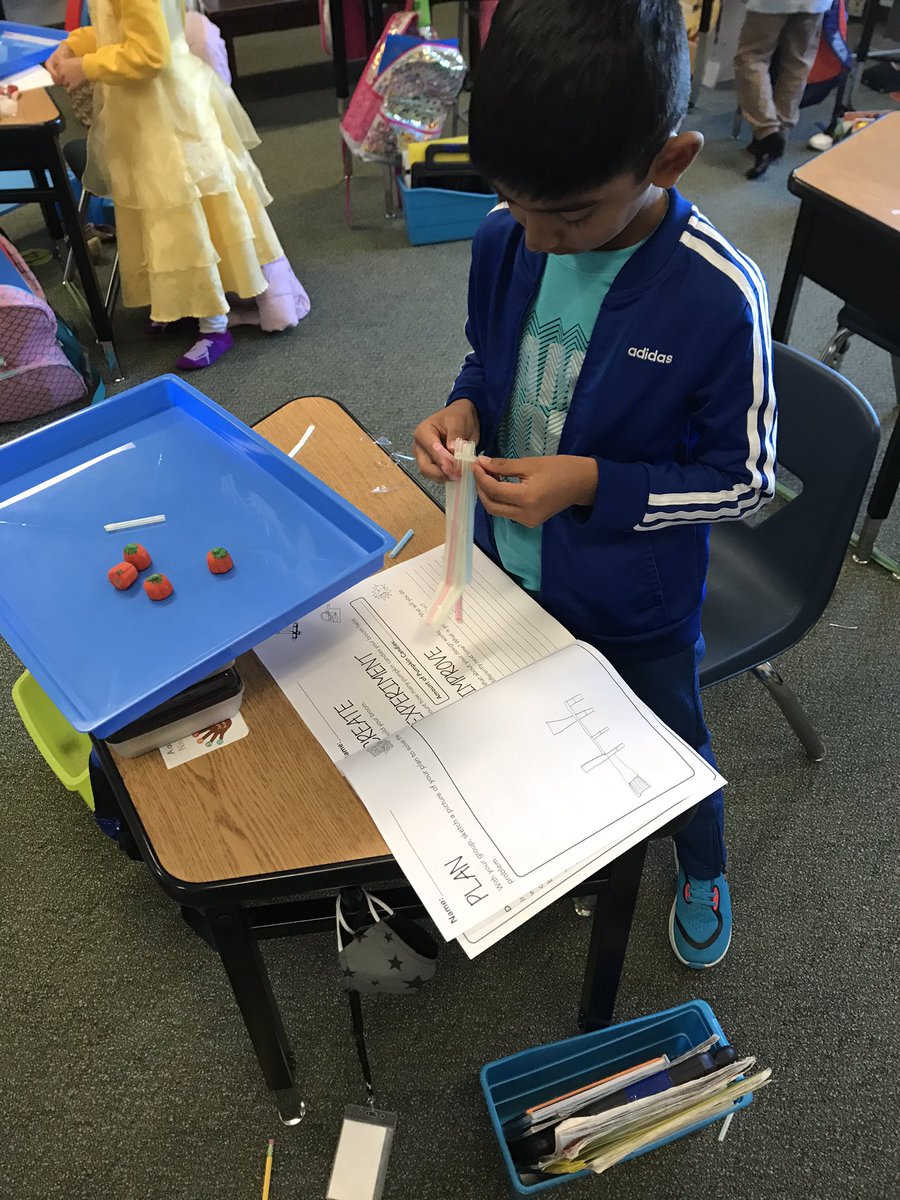HesselKailey's tweet photo. Room on the Broom STEAM day in progress!! @McSpedden1st @McSpeddenES https://t.co/i6WPeQ8m3x