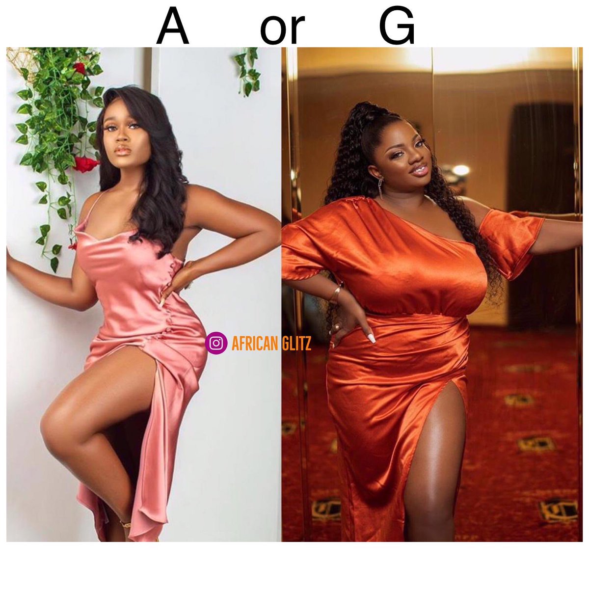 african_glitz's tweet photo. 📌FASHION x RIVAL:
Ladies & Gentlemen, whose amazing #style do you prefer in the sexy on #FashionSlayers { A or G} ?
A : @ceec_official
G : @Thedorathybach
#beautiful #sexy #tailor #officialceec #thedorathybachor #designer #gown #bbnaija #ceecbbnaija #bbnaijadorathy #naija https://t.co/WJ6KPhytsp