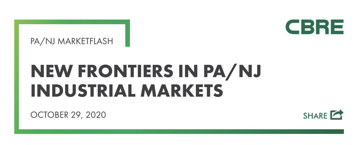 AdamPMullen's tweet photo. Phillipsburg, NJ, Northeastern PA, Northern DE and Gloucester and Salem Counties in Southern NJ have emerged as new frontier #industrial markets over the past year. 

Read our latest report: https://t.co/xYZuYeRMFO https://t.co/WhkCdScknB