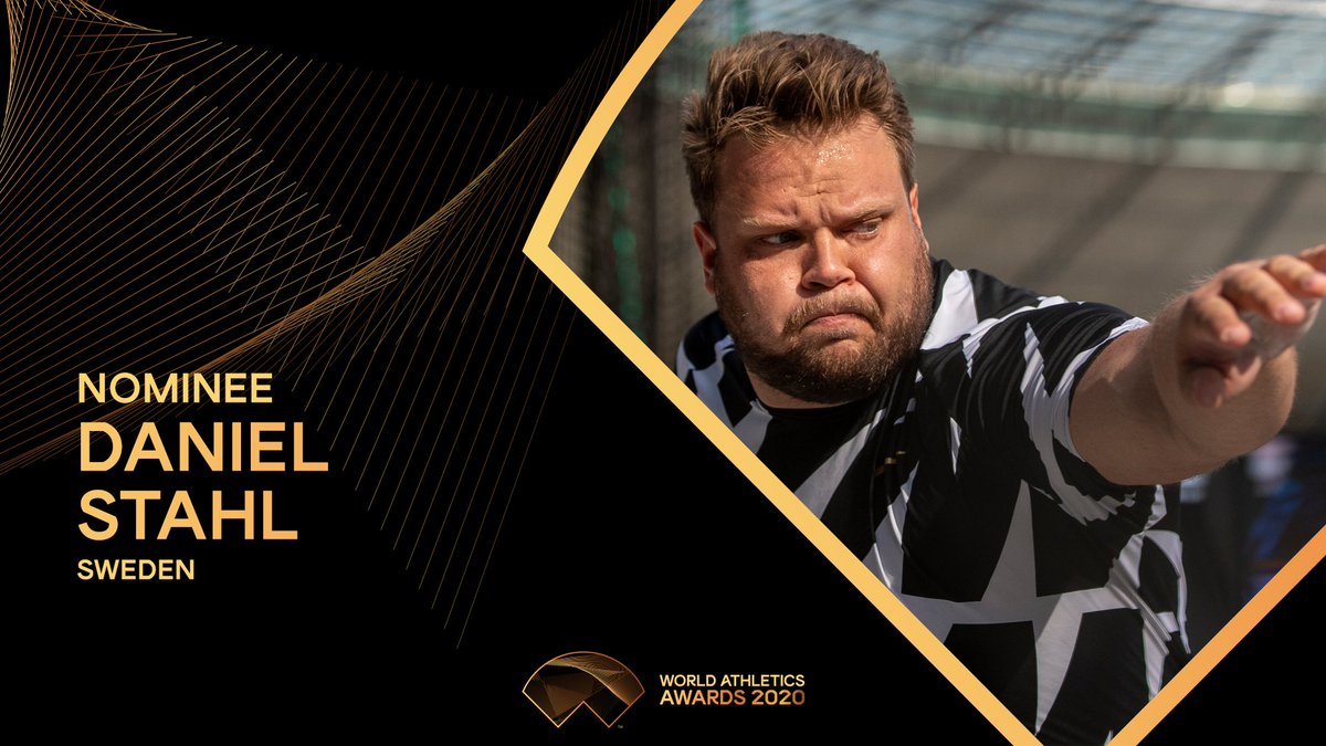 #WorldAthleticsAwards announcement💫

Daniel Stahl is nominated for Male Athlete of the Year 2020.

Retweet this post to vote for him.