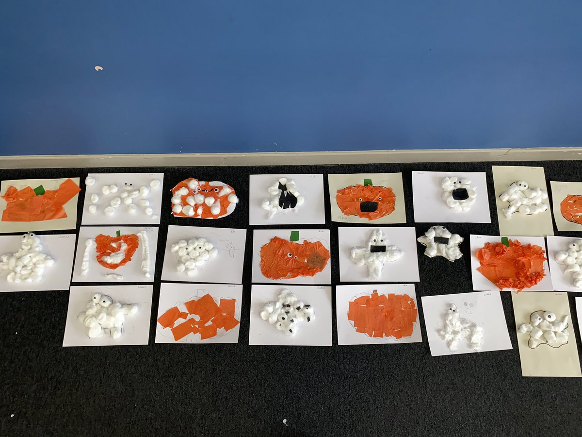 learnwithmisssm's tweet photo. Primary 2 learned all about the technique called collage today and why artists might use a collage. We then created our own collages to bring our super spooky work to life 🎃 proud teacher moment &amp; best way to end week 1 🌟 https://t.co/gfXHEwpCEW