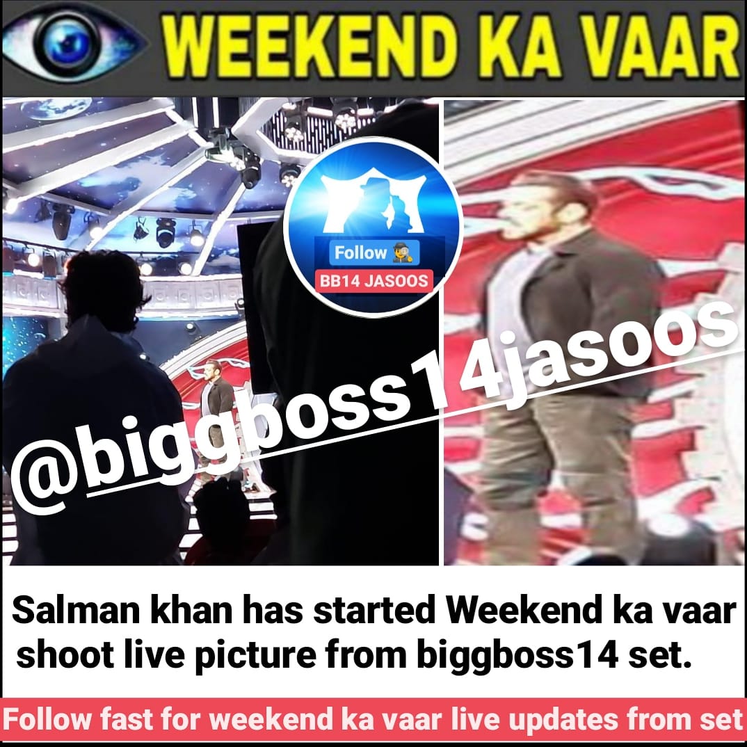 Live picture from weekend ka vaar 
#BiggBoss #BB14 #biggboss14
 #sidharthshukla  #AsimRiaz #ShehnaazGill  #EijazKhan #JasminBhasin  #NishantSinghMalkani #abhinavshukla  #NikkiTamboli   #rubinadilaik #RahulVaidya #pavitraPunia #JaanSanu #ShardulPandit #nainasingh #kavitakaushik