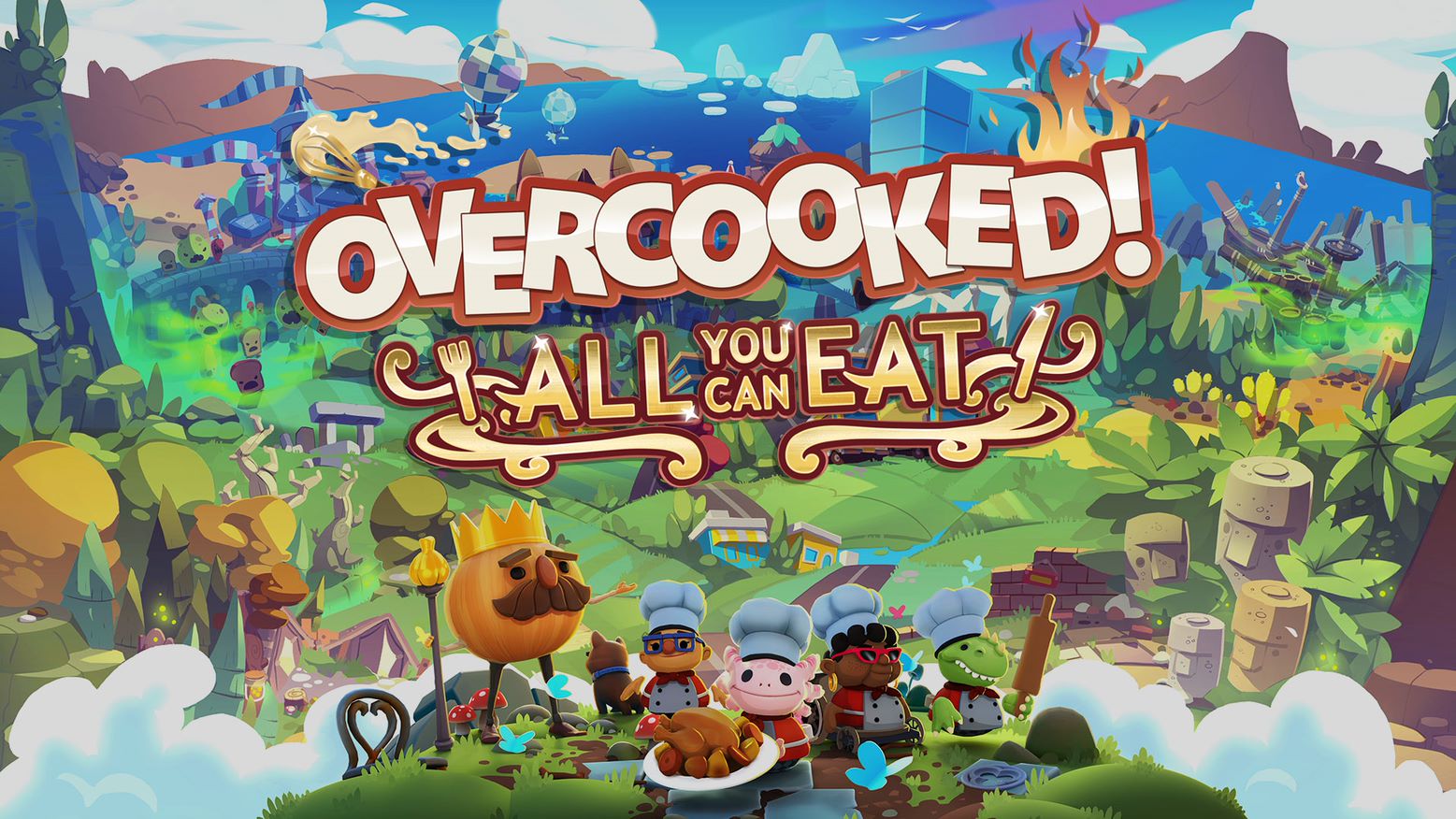 Overcooked 🍽 on X: We're adding the finishing touches to #Overcooked All  You Can Eat and we're almost ready to serve! There's a lot of tasty content  to sink your teeth into