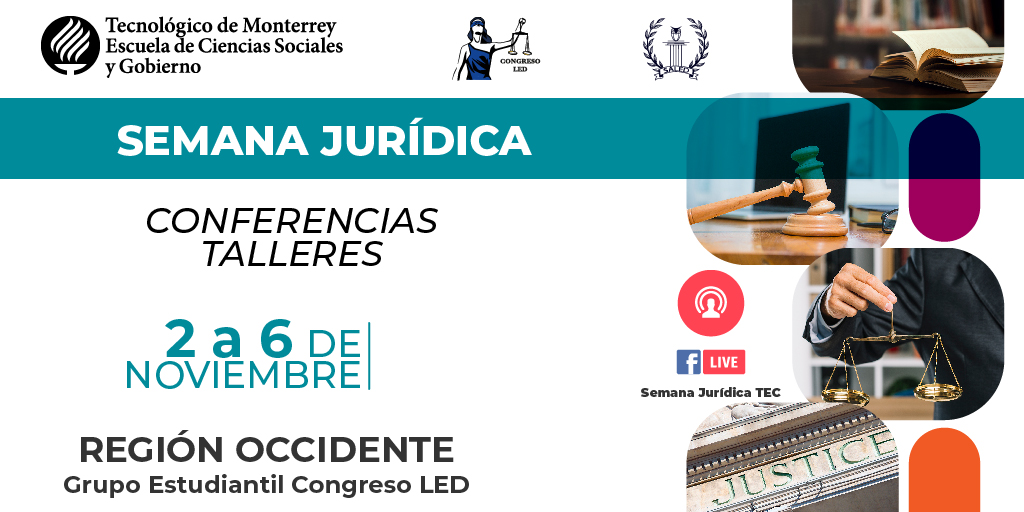 CSocialesTec's tweet photo. 📌 Todavía estás a tiempo de formar parte de los talleres y conferencias que se llevarán a cabo en la Semana Jurídica @semanajuris_tec del 2 al 6 de noviembre.

Regístrate👉🏻 https://t.co/tfR9GS0Vki
#SomosCSociales https://t.co/6apToJ4UAO