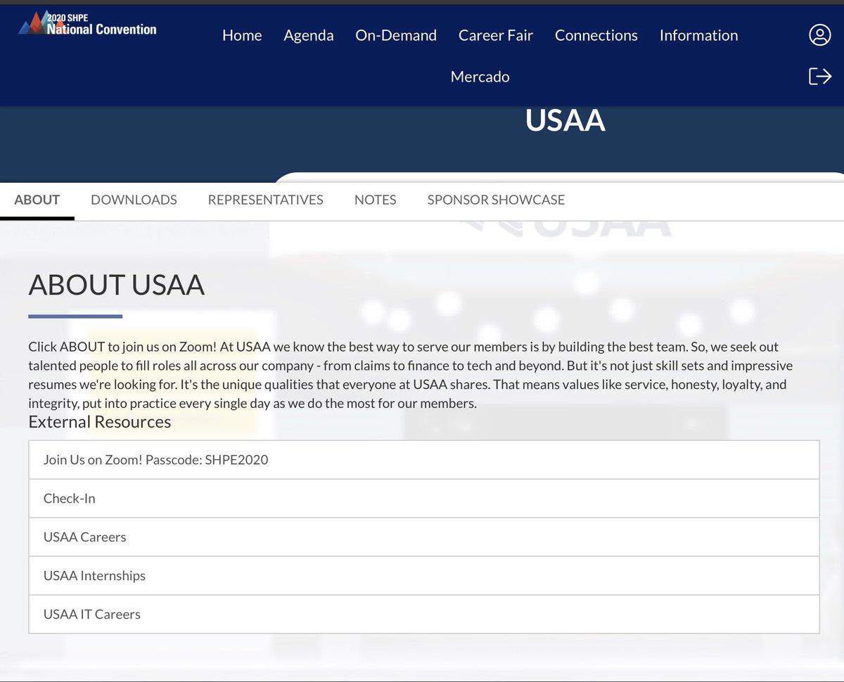 geekettebits's tweet image. Stop by our @usaa booth during @SHPE #shpe2020! We’re not using the queuing system so you can just immediately join our zoom while you’re waiting in line to talk to others. Would love to chat about IT internships and just working in tech! #USAALife 😊
