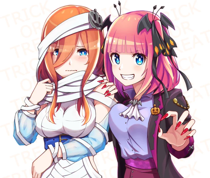 ハッピーハロウィーン#五等分の花嫁 #ごとぱず #ハロウィン #トリックオアトリート (再掲) 