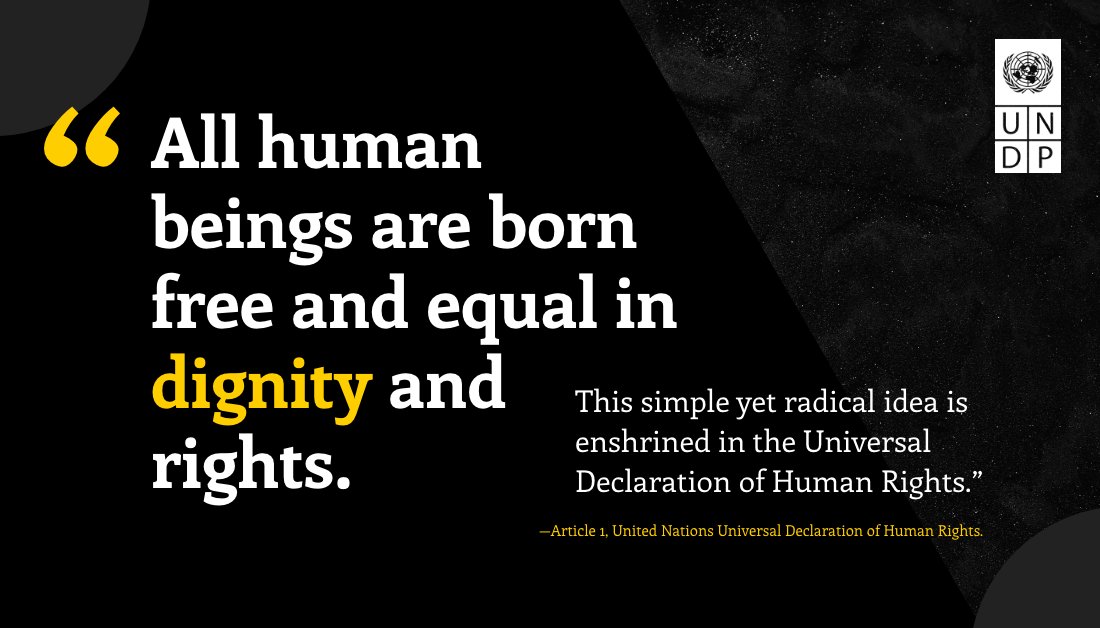UNGeneva's tweet photo. For 75 years, the Universal Declaration of Human Rights has been a global beacon – shining a light for dignity, equality and well-being … and bringing hope to dark places.

Let us #StandUp4HumanRights -- for everyone, everywhere❗️

https://t.co/PtyEuw6GUE #StandUp4HumanRights https://t.co/YOPdm5x2Qv