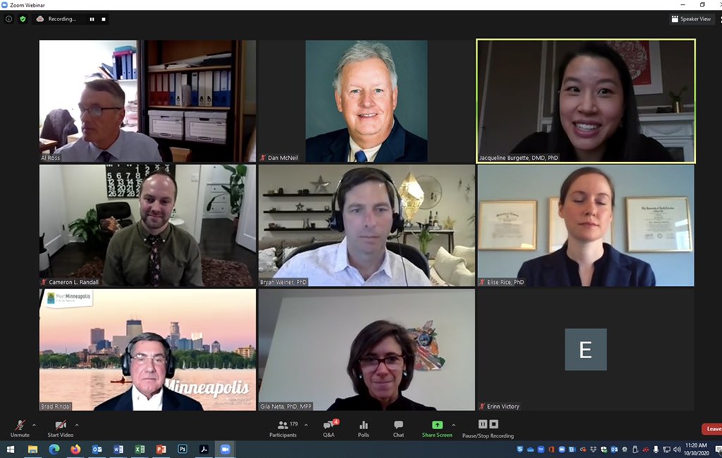 Learning about processes in Dissemination and Implementation and applying them in oral health at the BSOH Summit. Great session with Gila Neta, Al Ross, Brad Rindal, and Bryan Weiner! #bsohsummit #behsr #iadr <a href="/cameronlrandall/">Cameron L. Randall, PhD</a> <a href="/JBurgetteHSR/">Jacqueline Burgette, DMD, PhD</a>