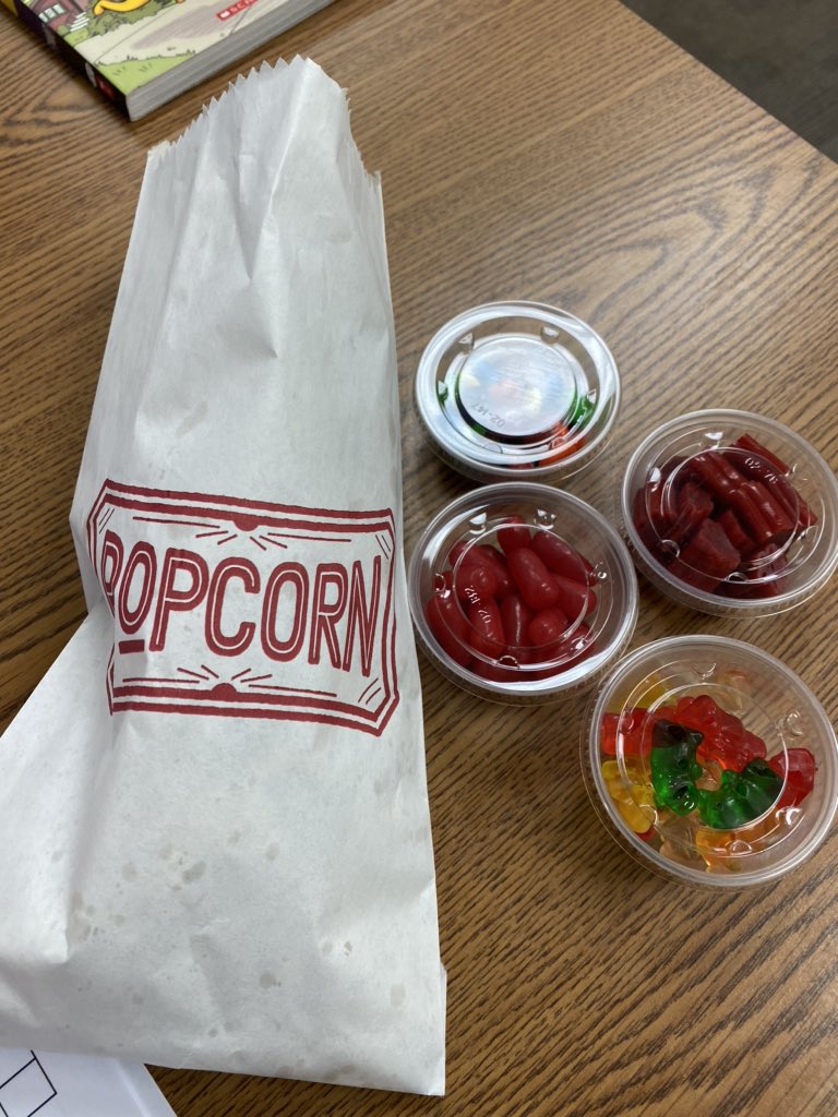 mrsmayfieldtms's tweet photo. What a fun surprise! Our admin team “popped” by with a popcorn bar and lots of great add-ins. The corny puns were an added bonus. 🍿🍬🤣 @jenbrethour @Wildcats512 https://t.co/IMTBa1CfuD