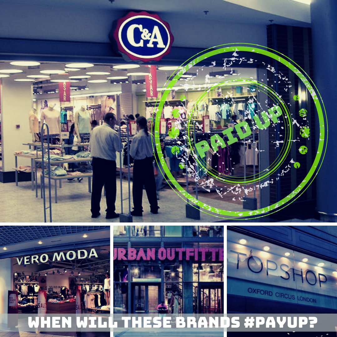 cleanclothes's tweet image. C&amp;amp;A has FINALLY decided to pay in full for all orders placed before the pandemic. It shows that activism works &amp;amp; that brands eventually have to listen! Keep up the pressure because @VEROMODA, @UrbanOutfitters, @Topshop still have to #PayUp. Read more: workersrights.org/updates-and-an…