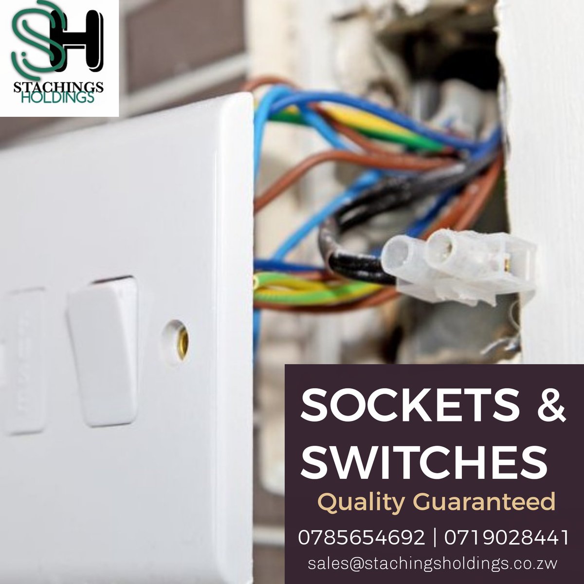 StachingsLtd's tweet photo. Step into the weekend by Shopping from our wide range of sockets & switches, including USB plug sockets on 0785654692 or 0719028441
sales@stachingsholdings.co.zw
#Stachingsshop
#Sockets #Switches #plugtops https://t.co/ScE0W9EfDi