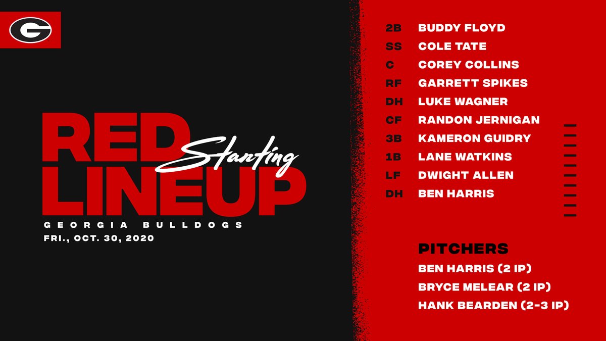 ☀️✅ ⚾️✅ Lineups✅
#GoDawgs