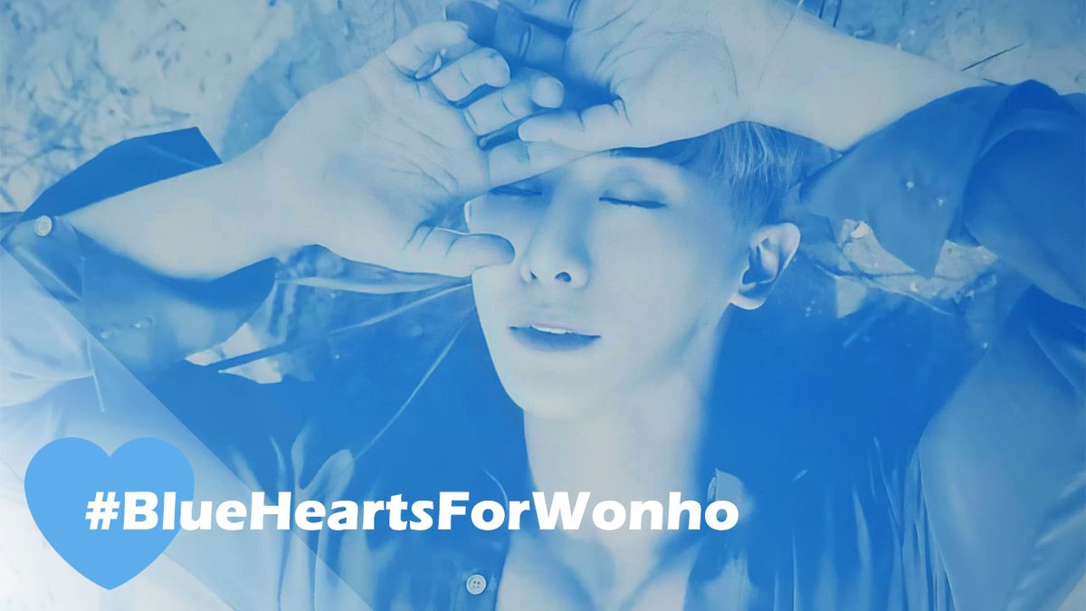 💙 #BlueHeartsForWonho PROJECT OCT 31💙 This project is to show love & support to our beloved Wonho but also for every #MONBEBE & #WENEE who cry or don't feel well during this months.. Retweet / Comment what do you love the most about #WONHO & add hashtag #BlueHeartsForWonho 💙