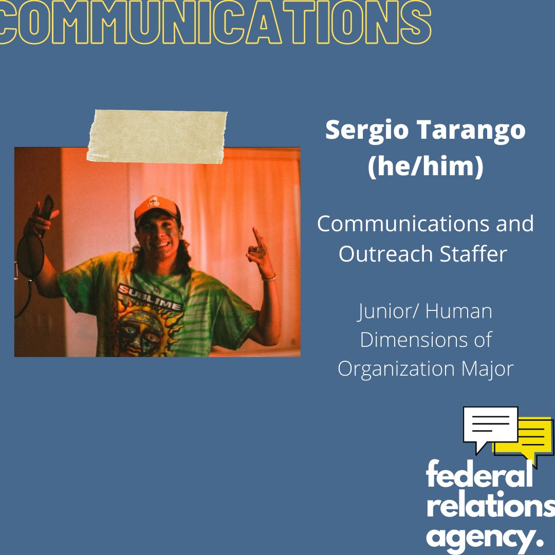 1/2: Meet our Communications and Outreach Team!! They’re our 411 on anything and everything federal.