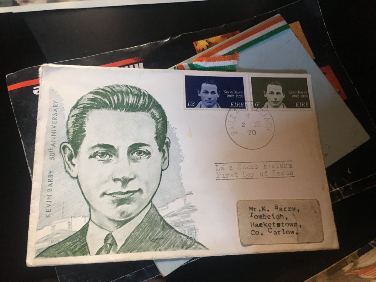 Fifty years ago, a stamp was issued for Kevin Barry. In 1958, a memorial in Rathvilly. 2020, his 100 year anniversary? If you had no internet, you might hardly know. #KevinBarry #DecadeofCentenaries Watch this space. Rathvilly will unveil a new statue to him as soon as...