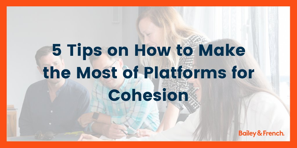 Baileyandfrench's tweet photo. Read our 5 #tips on how to make the most of platforms for cohesion...
https://t.co/FXj9RZGz2e
#Cohesion #HumanisingWork #Wellbeing #Performance https://t.co/AM9pkrllOM