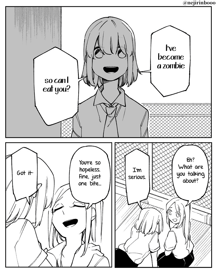 lit_manga's tweet photo. #Source: Zombies Becoming Normal Would Just Be Scary by Neji
#Scanlated by /u/ Scanlations on @MangaDex
Read online https://t.co/DcJYfaKFIL
#OneShot #WebComic #Horror #ShoujoAi #SchoolLife #Zombies https://t.co/QFQg1CbC3Q