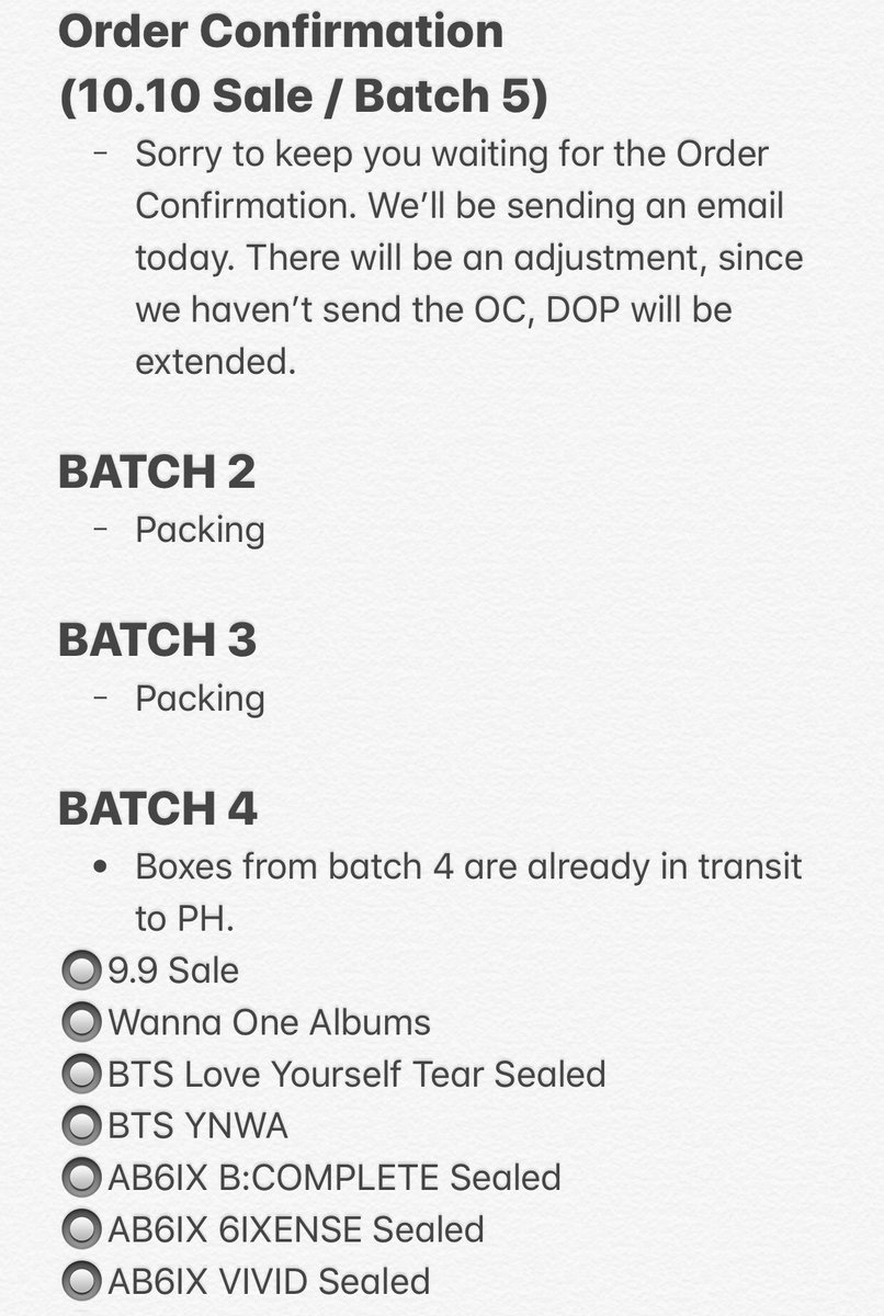 TBOPH_Updates's tweet photo. Hello, everyone! Please read.

We are very sorry for the slow replies and for not answering all of your concerns and dms but we are still trying our best to respond as much as we can. 

Thank you mga bhie! https://t.co/v4ilXSGxKh