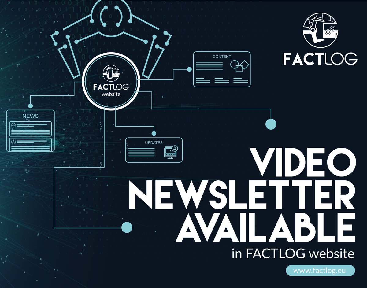 Factlog_EU's tweet photo. #FACTLOG partners are proud to share with you our first project's newsletter.
#Newsletter
https://t.co/Bdz87Etfka https://t.co/iJBrc3lits