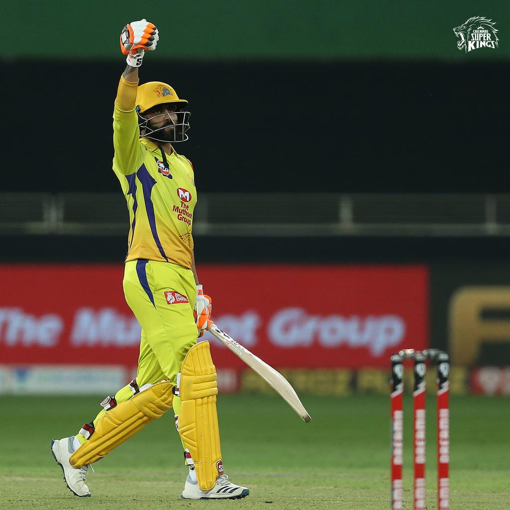 ChennaiIPL's tweet photo. Ride of class and mass, then and now. @imjadeja 🦁💛

#WhistlePodu #WhistleFromHome #Yellove #CSKvKKR https://t.co/lRU4vY6cXF