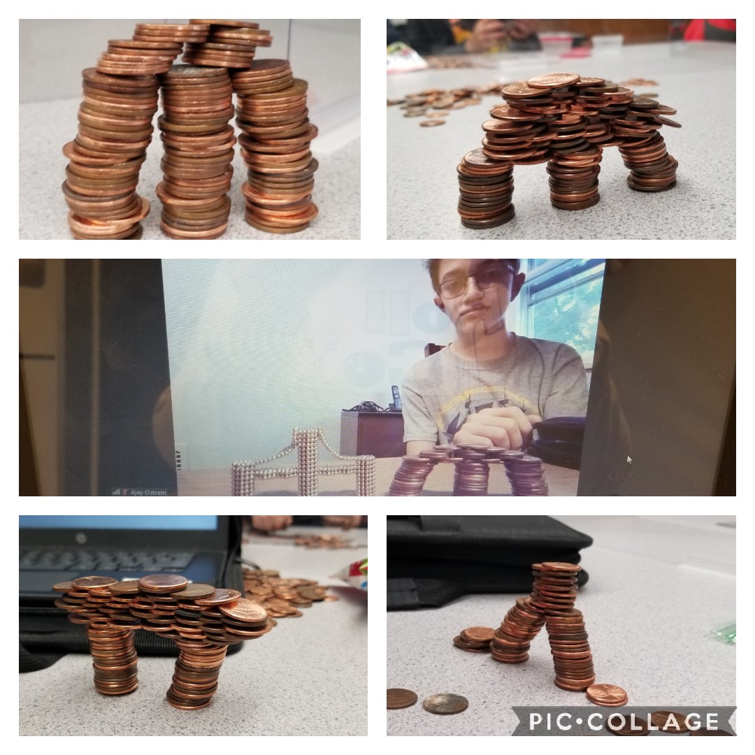 cms_gillanator's tweet photo. @collsunion Engineering Design Process - Penny Bridges!
#collsedu #funfriday #scienceandtechnology #hybridlearning https://t.co/P6uTMdHppt