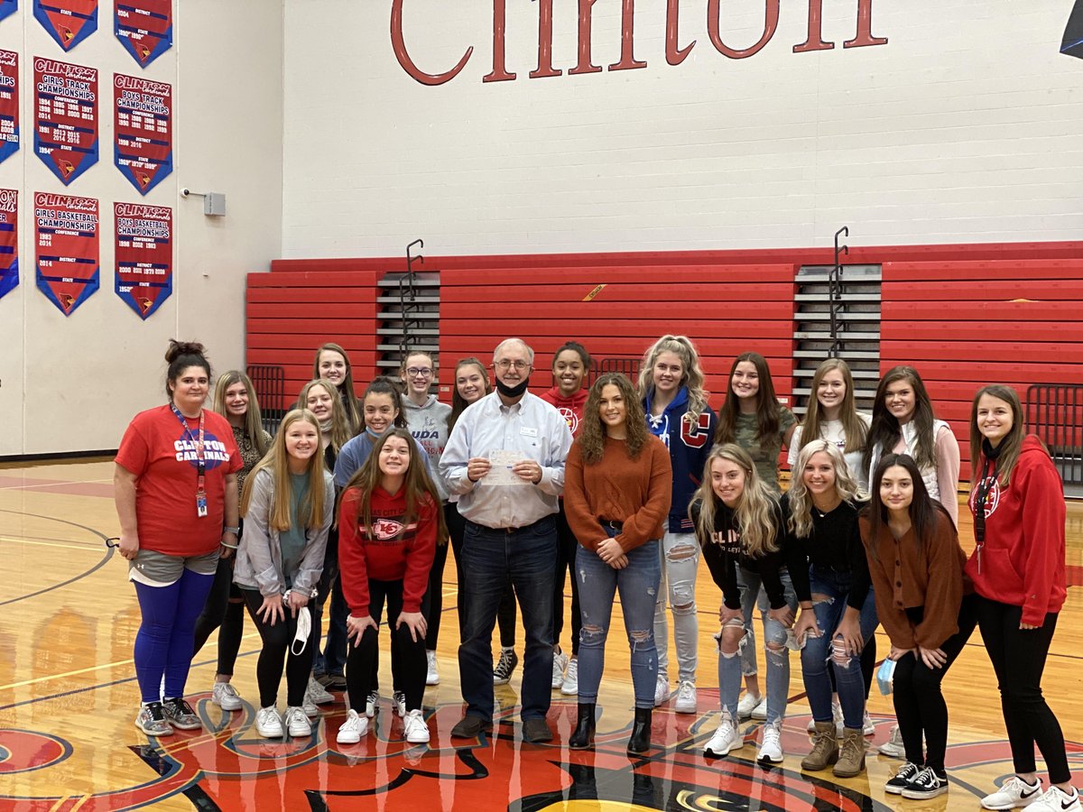 Great job <a href="/CHS_vb/">Clinton Volleyball</a>!! Today they presented Henry County Breast Cancer Foundation of the Ozarks Capacity Building Fund a check for $508.66. What a great cause and thank you for all of your work ladies! <a href="/ClintonMoCards/">Clinton Sch District</a>