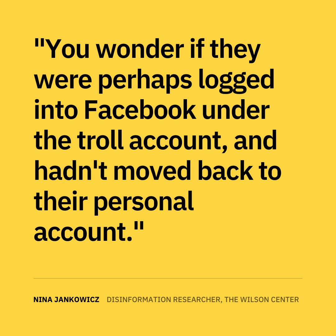 Nina Jankowicz ( @wiczipedia), who studies disinformation with  @TheWilsonCenter, told us this in regard to the Russian page like:  https://www.snopes.com/news/2020/10/26/pennsylvania-trump-facebook-group/?utm_source=thread&utm_medium=social&utm_campaign=ggthread