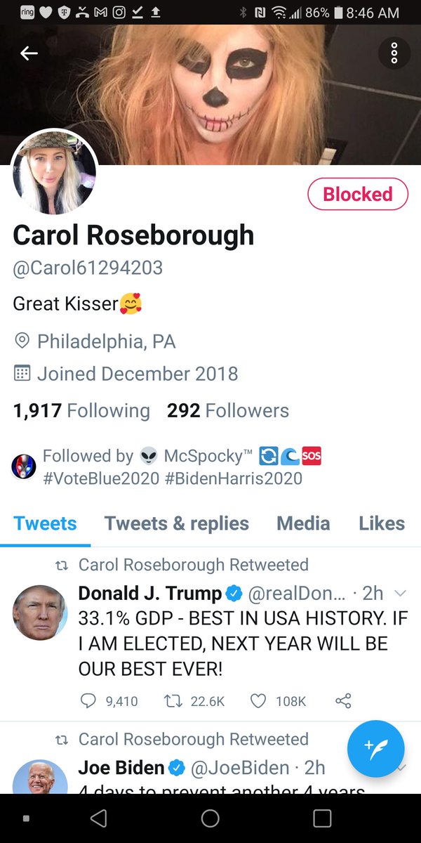 McturtleSoup's tweet photo. You may want to check your account. This is believed to be a Trump Supporter. Imposter. https://t.co/MTCidH0kCL