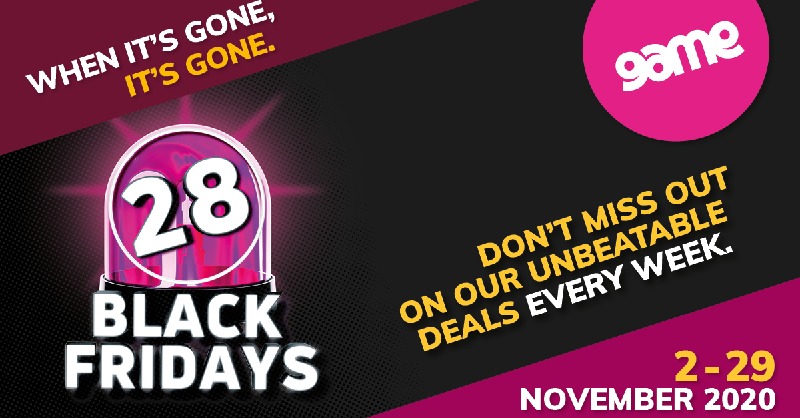 Game_Stores's tweet image. It’s walala wasala this #GameBlackFriday!

𝗟𝗜𝗞𝗘 ❤️ or 𝗥𝗘𝗧𝗪𝗘𝗘𝗧 to be opted-in to receive new unbeatable deals as they drop &amp;amp; to stand a chance to 𝗪𝗜𝗡 your share of R10, 000 in Game Vouchers.

Stay glued, we also have a surprise 4 U! 02 - 29 Nov