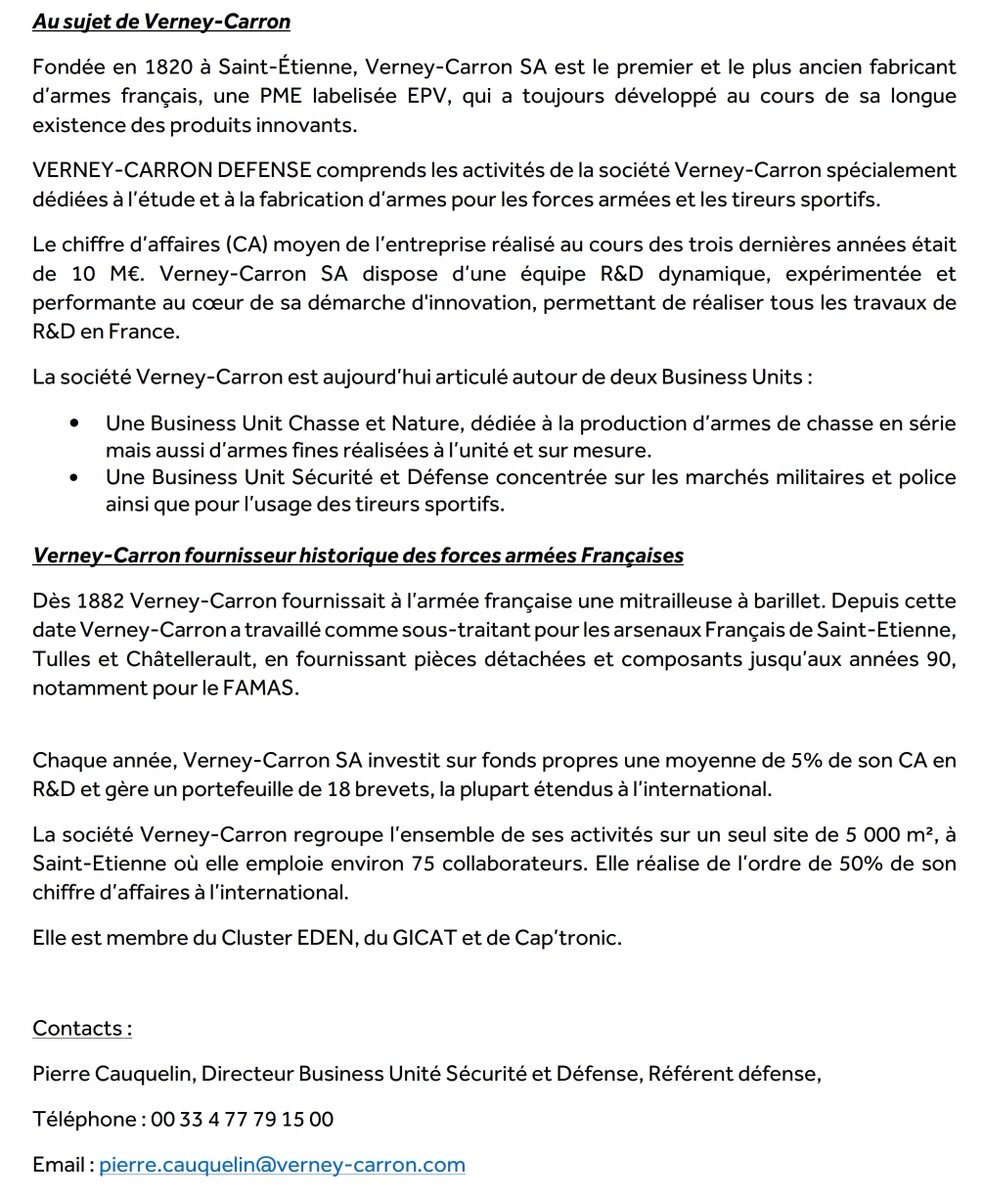 VerneyCarron__'s tweet photo. Verney-Carron Défense (VCD) conclut son premier succès à l'étranger avec ses fusils d'assaut VCD15 et ses fusils de précision VCD10.
#VCD15 #VCD10 #verneycarron #verneycarrondefense #vcd #armurier #saintetienne #export #defense #minarm https://t.co/lhijggmcvJ