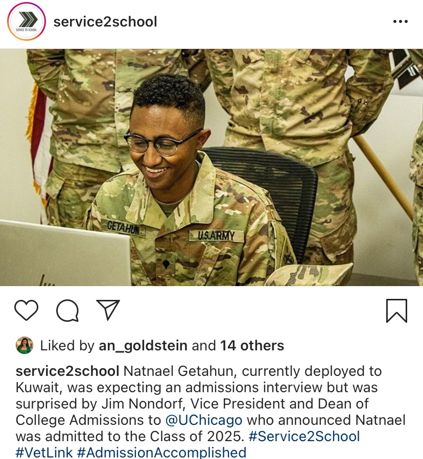 cristinemariep's tweet photo. 👎🏻Watching an intimate post-deployment reunion (voyeuristic, inappropriate, complex) 

👍🏻Watching a deployed [enlisted ❤️] soldier get admitted to college 

You absolutely love to see it! 

@Service2School supporting another future #GIBillGrad https://t.co/cazvhOYVvw