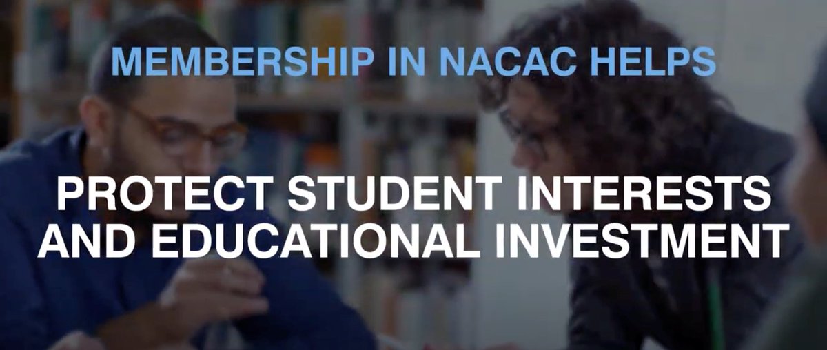 NACAC's tweet photo. When you renew with #NACAC, you protect #studentinterests. https://t.co/rOORjy9r6k https://t.co/omhDXX4Dwy #CollegeAccess https://t.co/bs44fSl7eV