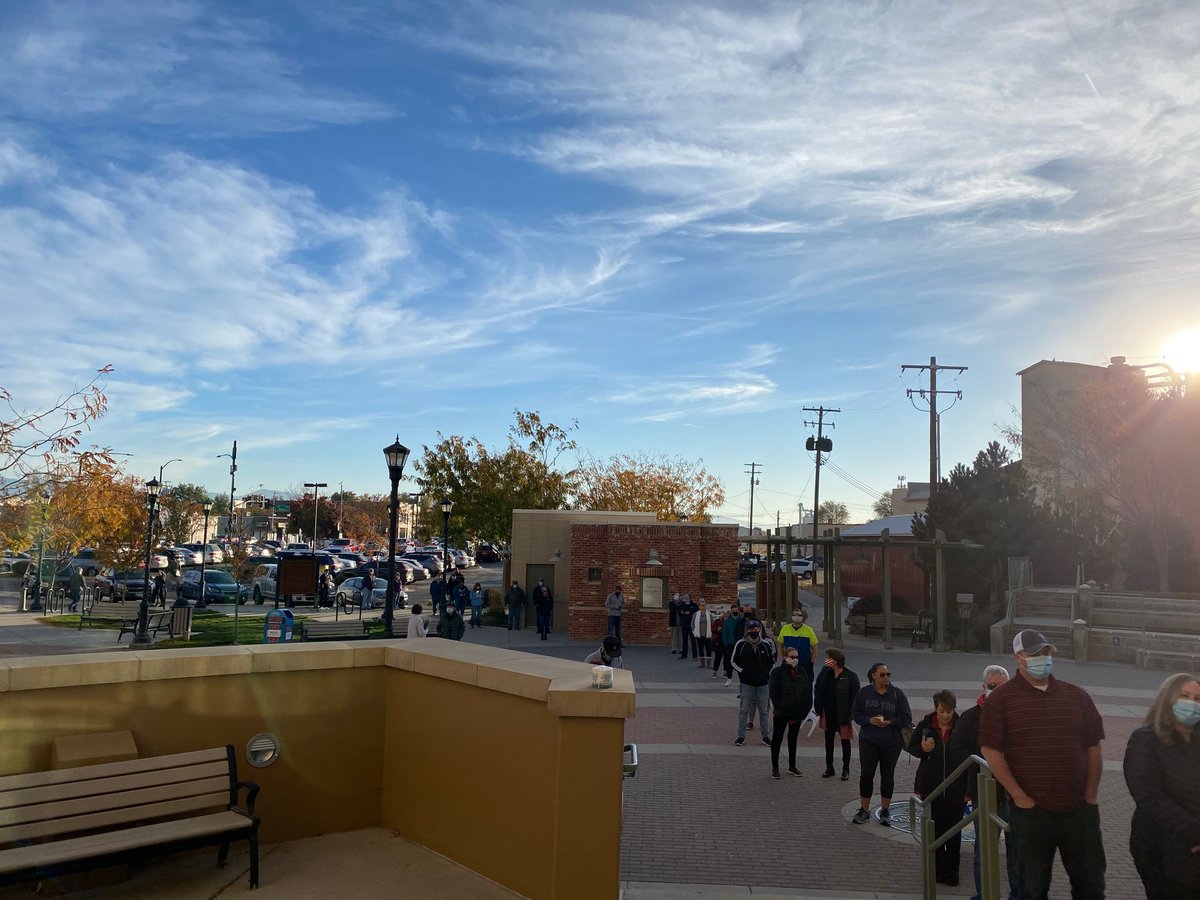 AdaElections's tweet photo. We're seeing lines at Meridian City Hall Early Voting this morning, with wait times up to 25 min. Other sites are reporting short or non-existent lines. 
Locations &amp; information: https://t.co/GauqBzgQ0F
See trends and avoid peak times: https://t.co/SETY4KiKrl
#idpol https://t.co/DWlYc6nsFo