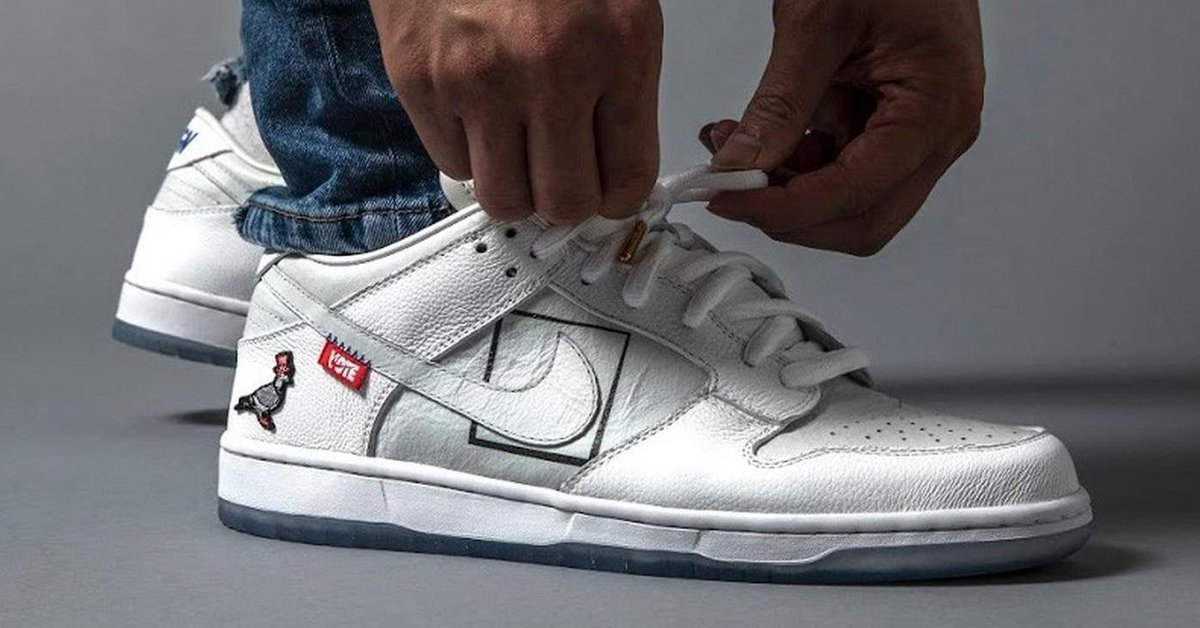 highsnobiety's tweet photo. Jeff Staple x The Shoe Surgeon drop free custom Nike Dunks, but there’s a catch: https://t.co/5F6mrkkaFu https://t.co/92cyZLeoO4