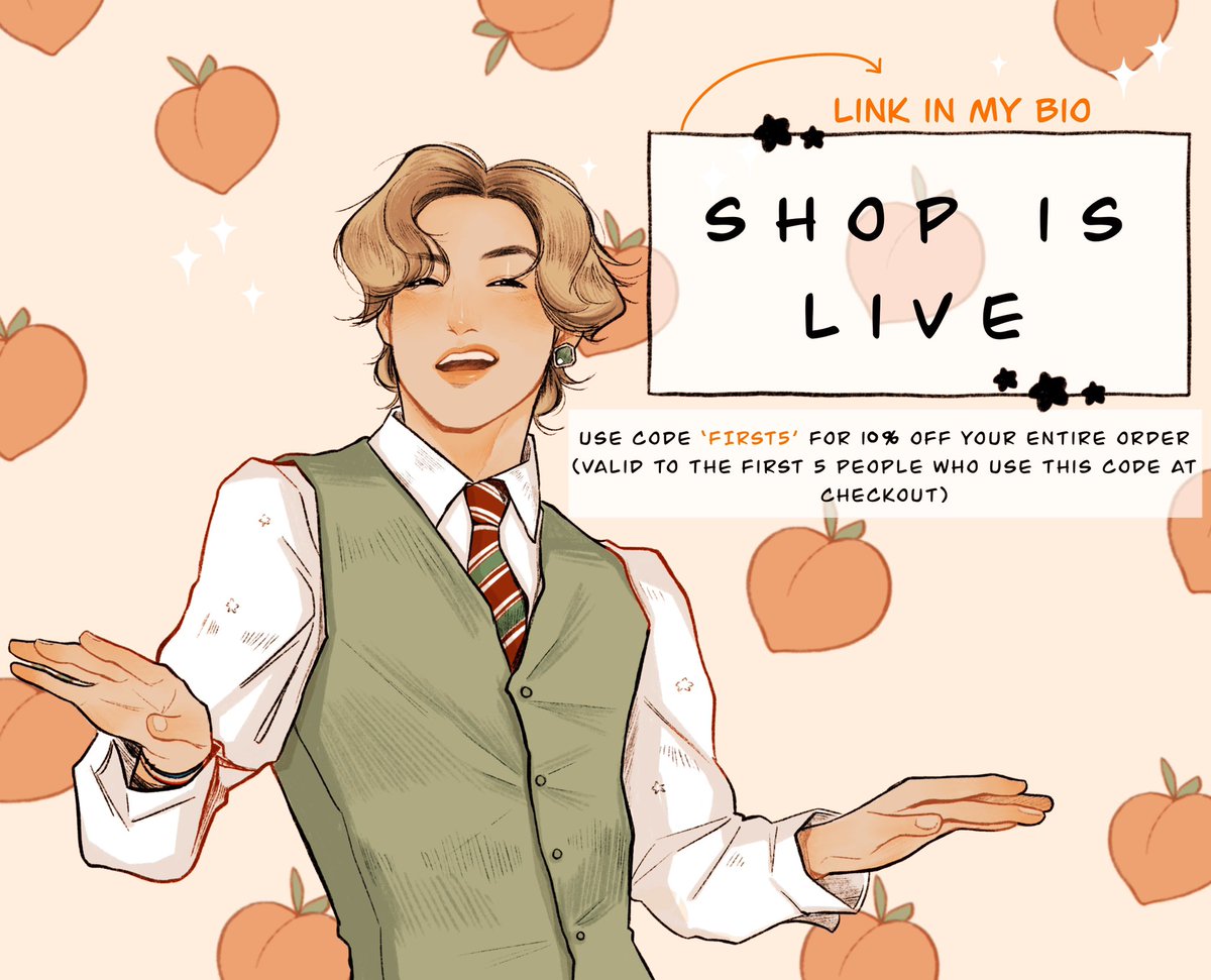 My shop is now live! Link in my bio 🥳 