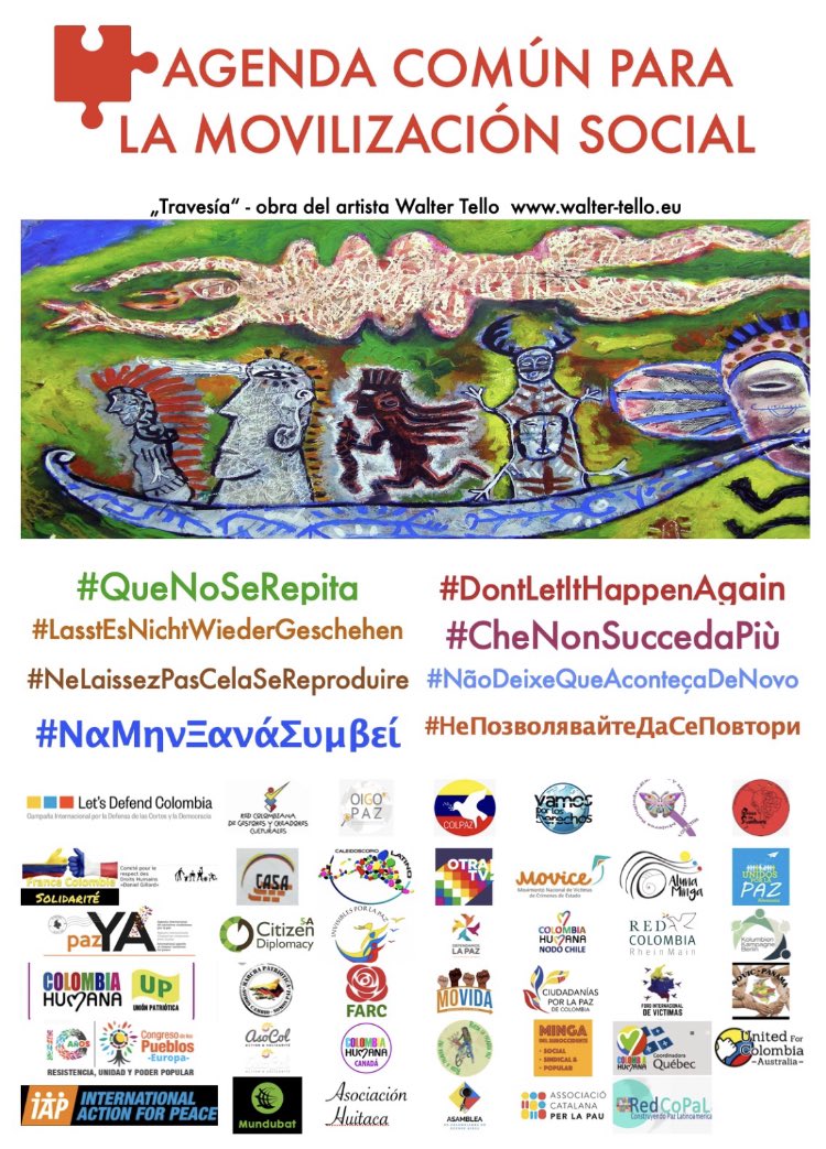 letsdefendcol's tweet photo. 🛑 #QueNoSeRepita
Rechazamos la persecución a l@s líderes de la Oposición; los asesinatos de lideres sociales y firmantes de la Paz; la estigmatización a la prensa crítica y a la movilización social; las masacres, el ataque a la rama judicial #QueNoSeRepita #LetsDefendColombia https://t.co/LmLeO0rUup