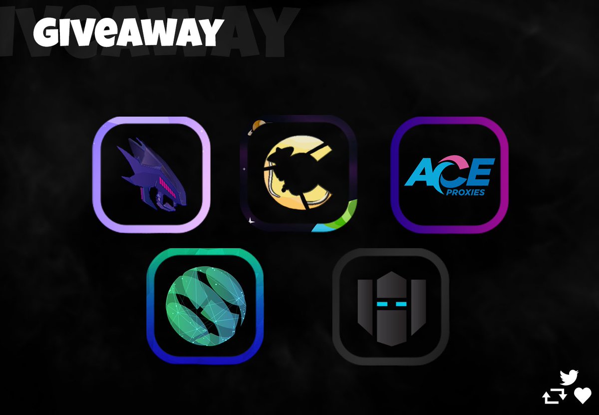 ProxiesCyber's tweet photo. 🌐 New Giveaway 🌐

🎁 Prizes:
@ProxiesCyber - 1 Resi GB
@CassiniCG - 1 Month
@AceProxies - 1 Resi GB
@SignalFlips_ - 3 Invites
@EliteTrading_ - 1 Month

📌 Rules:
1- Follow all accounts
2- Retweet &amp; Like
3- Tag 1 Friend

🗓️ Ends November 2nd

🍀 Good luck! https://t.co/6w6zjJMHP3