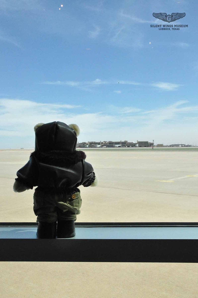 A Good Day to Fly. Flight Officer Bear takes a break to dream of getting away to the clouds. Hope to see you all soon at the Silent Wings Museum!
#SilentWingsMuseum #LubbockTX #FlightOfficerBear