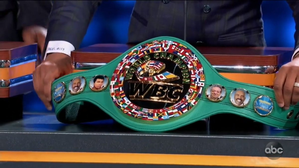 We are a minute into this intro and Steve Harvey has been awarded a world title.