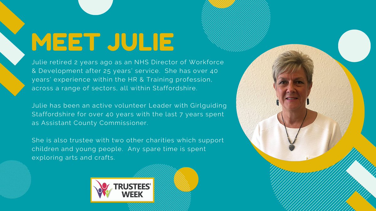 staffscvys's tweet photo. Say hello to Julie, another one of our brilliant trustees!
You can meet all of our Board members and see the different skills and experiences they bring to SCVYS by visiting our website: https://t.co/nCUnOhFvEJ #TeamSCVYS #TrusteesWeek #ThankYou https://t.co/TaxYUmeDJI
