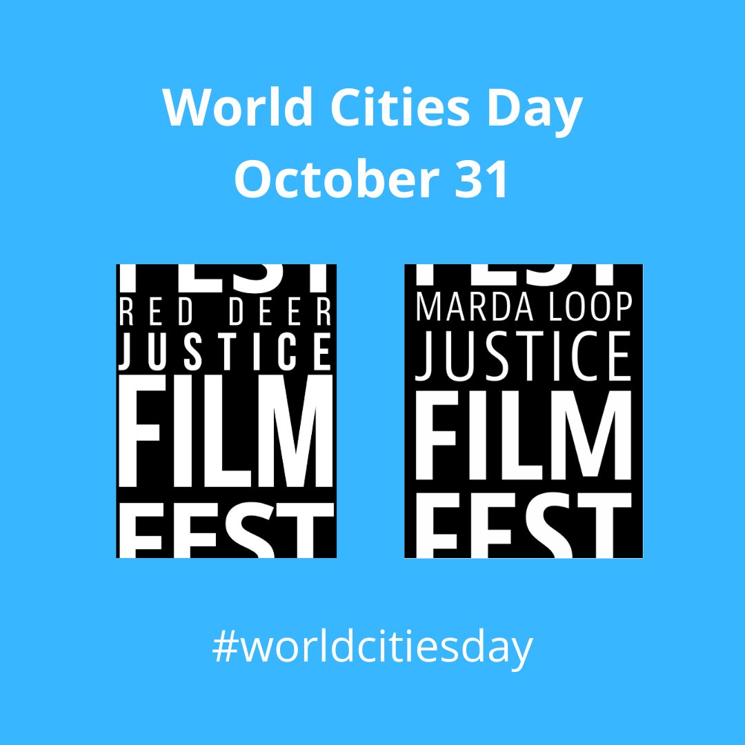justicefilm's tweet photo. Tomorrow is World Cities Day. We would like to recognize the City of Calgary for the Festivals and Events Microgrant Program. We thank the Red Deer Justice Film Festival for joining forces with us to present 2020 Virtual Film Festival on Xerb TV. https://t.co/xpA7EicNw9 #MLJFF https://t.co/YMuCohdTj8