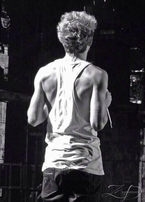 When he used to wear those tanks in the TMH era, they perfectly showcased his back muscles 