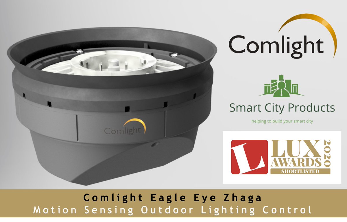 Comlight1's tweet photo. Comlight Eagle Eye Zhaga motion detection outdoor light controller nominated for Control Product of the Year with Smart City Products!@smartProds #LuxAwards2020 @Lux_magazine https://t.co/oE4571ekll