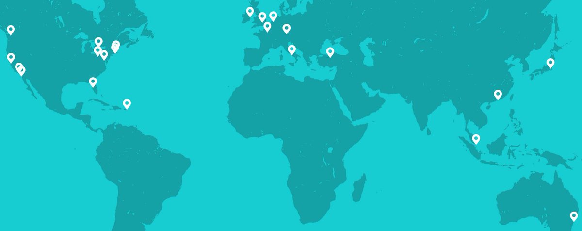 ABE is being taught in 22 sites around the globe. How many locations can you name (without looking at the link)?? After making your guesses, take a tour of all of our sites, here: bit.ly/30hOWWa  <a href="/AmgenFoundation/">Amgen Foundation</a>