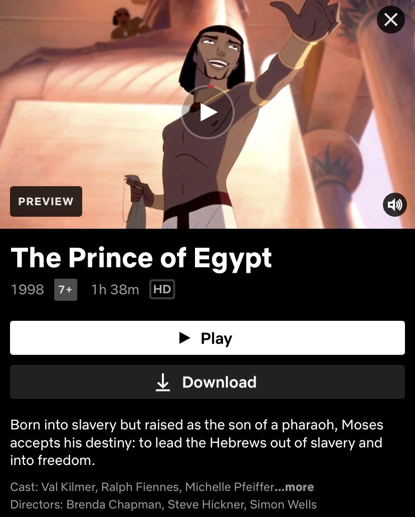 Bullock_TH's tweet photo. 🍿 ตอนนี้ The Prince of Egypt ที่คุณแซนดร้าพากย์เสียงเป็น Miriam เข้า Netflix แล้วนะคะ 
🔜 Speed 2: Cruise Control มีกำหนดเข้าวันอาทิตย์นี้ค่ะ #SandraBullock https://t.co/dG7N5pUBFD